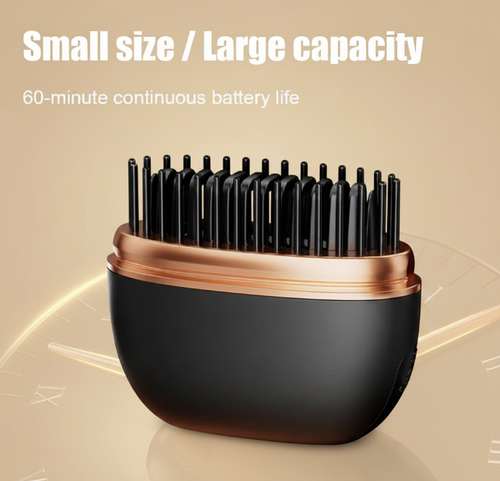 Wireless Hair Straightener Brush 2 in 1