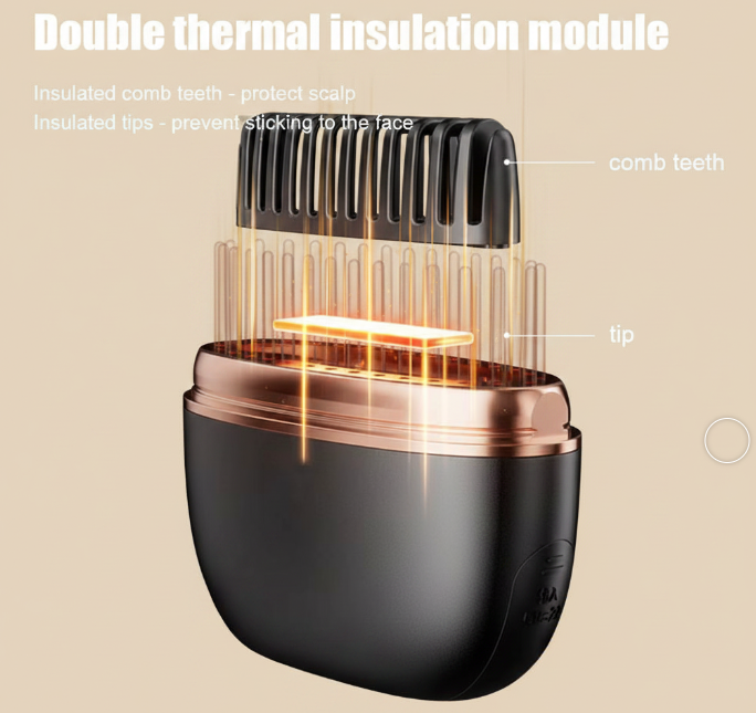 Wireless Hair Straightener Brush 2 in 1