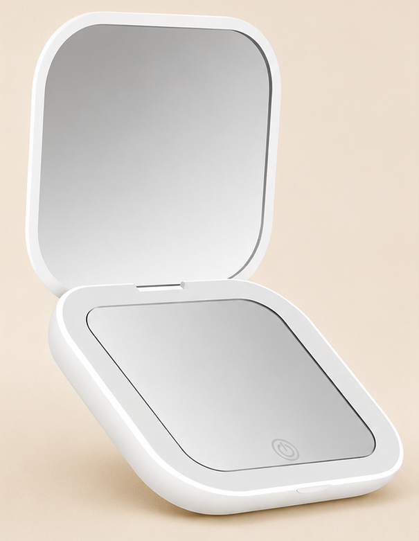 Mini Portable LED Folding Makeup Mirror