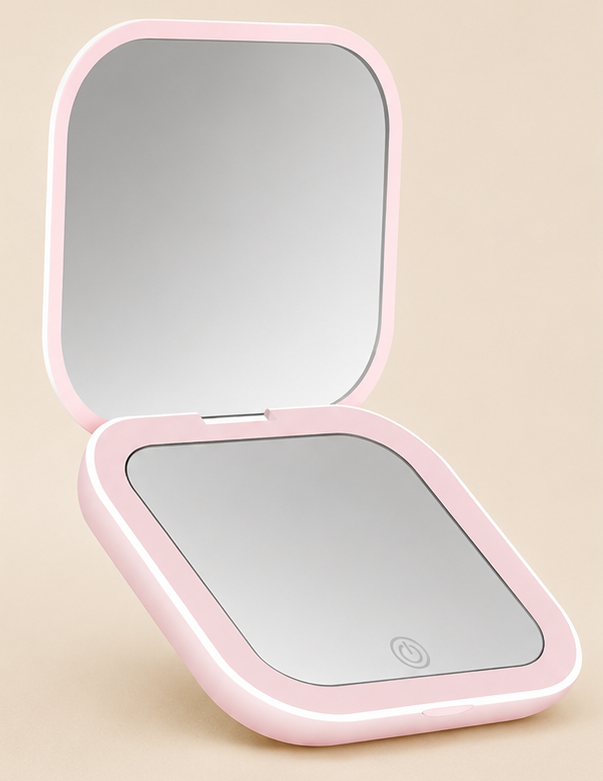 Mini Portable LED Folding Makeup Mirror