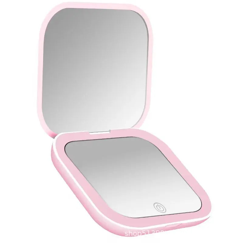 Mini Portable LED Folding Makeup Mirror