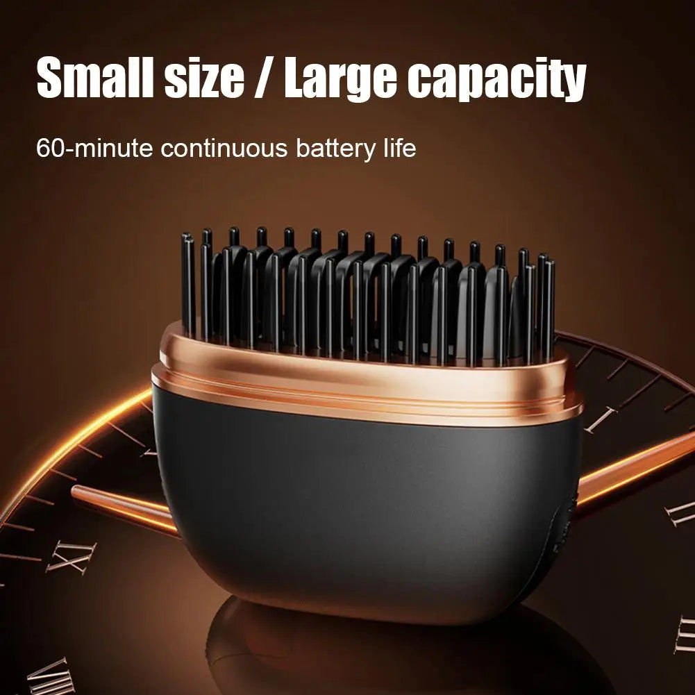 Wireless Hair Straightener Brush 2 in 1